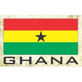 Flag Fridge Refrigerator Magnets - Asia & Africa Grp 2 (1-Pack, Country: Ghana)