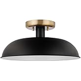 Nuvo Lighting 60/7491 Colony - 1 Light Small Semi-Flush Mount in Mid-Century Modern Style-6.88 Inches Tall and 15 Inches Wide