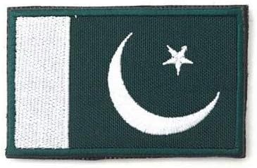 Pakistan Flag Military Patch Fabric Embroidered Badges Patch Tactical Stickers for Clothes with Hook & Loop