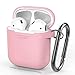 AhaStyle Premium Silicone Case Full Protective Cover Skin Compatible with Apple AirPods- Pink
