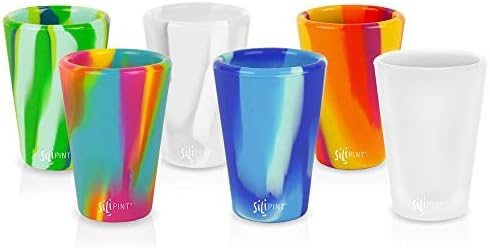Silipint Silicone Tie Dye Variety 1 5 Oz Shot Glasses U S Patented Bpa Free Unbreakable Freezable Heat Resistant Amazing Party Shot Glass Set Of 6 1 5 Oz Buy Online At Best Price In Uae Amazon Ae