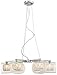 Possini Euro Design Wire and Glass Cylinder Chandelier