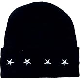Skull Caps Unisex Beanie for Men and Women Knit Hat Winter Beanies Black Acrylic Cap Star Cap ICE Club Shop