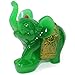 We pay your sales tax Feng Shui Set of 3 Elephant Statues Wealth Lucky Figurines Home Decor Housewarming Congratulatory Gift (Green Jade)