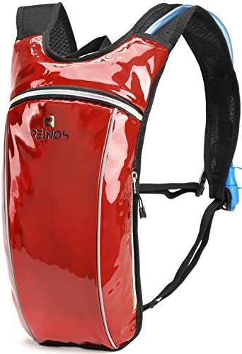Hydration Backpack - Light Water Pack - 2L Water Bladder Included for Running, Hiking, Biking, Festivals, Raves