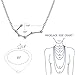 TQS Pendant Horoscope Necklace - Silver Plated Zodiac Sign Constellation Astrology Choker - Christmas Birthday Gift for Women, Girls - Cancer