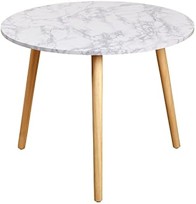 Single End Table Target Marketing Systems Darcy Collection Mid Century Modern Laminated Faux Marble Top Side End Table White Buy Online At Best Price In Uae Amazon Ae