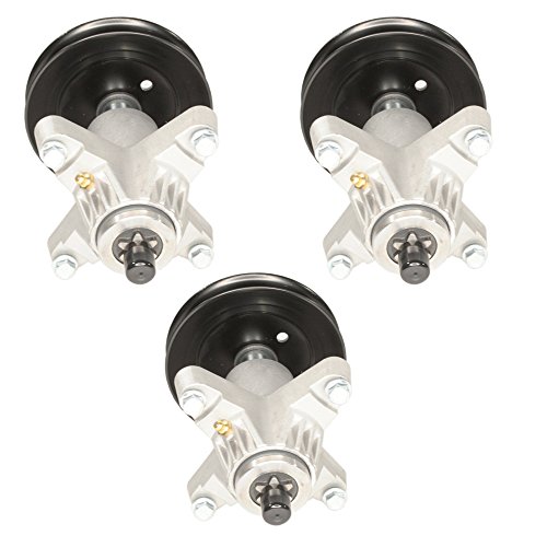 Max Motosports Spindle Assembly for MTD Cub Cadet 54" 618-0671 918-0671 918-0671B 918-04608A with Pulley (3)