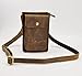 Le'aokuu Mens Genuine Leather Fanny Messenger Shoulder Satchel Waist Bag Pack (021 Brown)