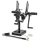 FXCNC CNC Billet Motorcycle Rearset Foot Pegs Rear