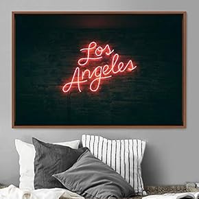 signwin Framed Canvas Wall Art Illuminated Words 3D...