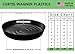 Curtis Wagner Plastics Plant Tray Drip Pan Saucers (5-pack) – Black, Round (Diameter = 25″ top, 23″ bottom, 3.75″ depth) Thin Plastic for Indoor or Garden – Clear, Black & Terracotta Floor Saversthumb 2