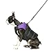 Gooby Padded Vest Dog Jacket - Purple, Small - Warm Zip Up Vest Fleece Jacket with Dual D Ring Leash Water Resistant for Small to Medium Dogs
