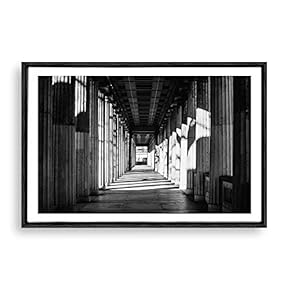 Framed Canvas Wall Art Rock and Corridor Canvas Prints Home Artwork Decoration for Living Room,Bedroom - 16x24 inches