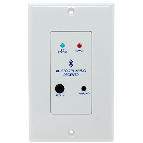 Parts Express in-Wall Stereo Audio and Bluetooth Receiver Wall Plate