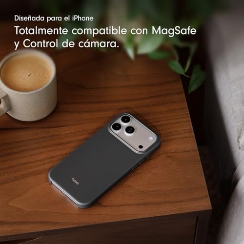 Funda con MagSafe, Control de cámara, Acabado Mate e Interior de Microfibra para iPhone 17 Pro MAX – Gris Antracita