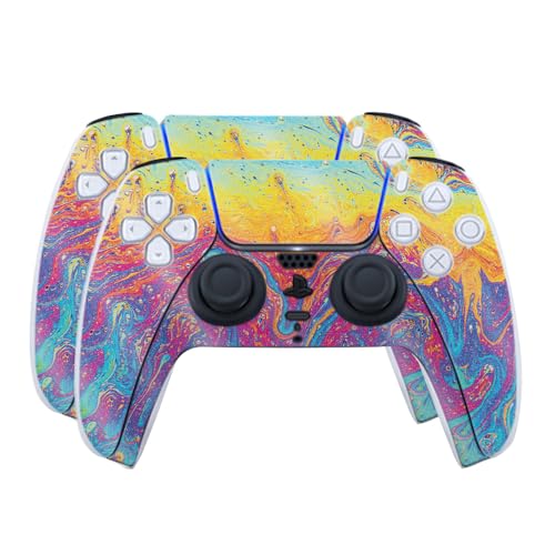 Glossy Glitter Skin Compatible with PlayStation 5 PS5 Controller (2 Pack) - Pai…