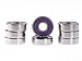 8Pcs 608 2RS Bearing ABEC-9 8X22X7 MM Skateboard Ball Bearings 608RS Z3V3 608-2RS 608rs Deep Groove Steel Sealed Bearing(Purple)