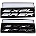 Brand New Matte Metal Hood Letters Emblem,for Ford Explorer, not plastic,Black Silver,Car Head Cover English Letter Logo Car Decoration (Black)