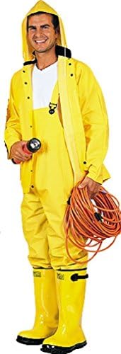 3 piece PVC Heavy Rainsuit Super Strong Polyester Lining Size Medium Many Uses