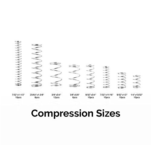 3 Neiko+Assortment+Compression+Extension+Springs