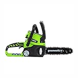 Greenworks 10-Inch 24V Cordless Chainsaw, 2.0 AH Battery Included 20362