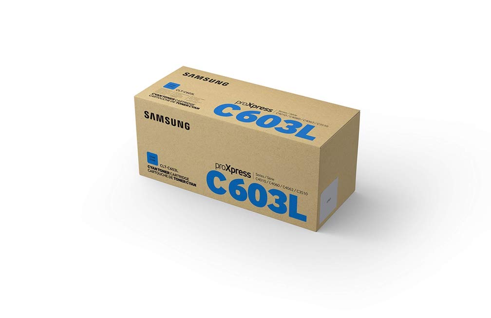 Samsung SU080A CLT-C603L High Yield Toner Cartridge, Cyan, Pack of 1