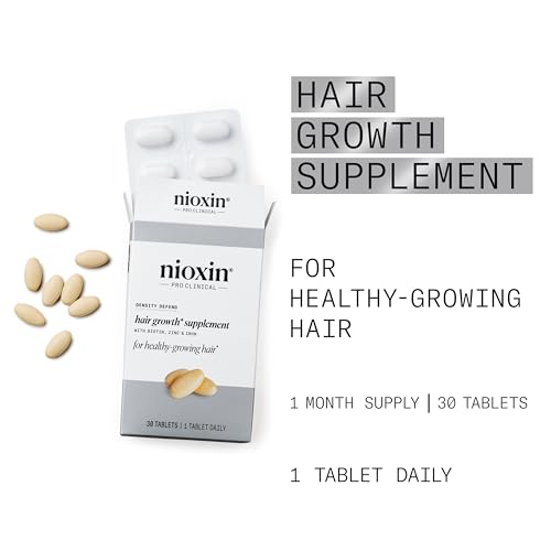 NIOXIN DENSITY DEFEND HAIR GROWTH SUPPLEMENTS | WITH BIOTIN, ZINC AND IRON | FOR HAIR GROWTH AND THICKNESS | 30 TABLETS