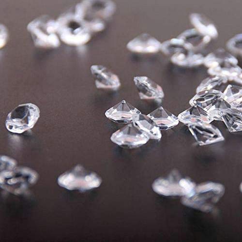 iFavor123 1600PCS Clear 10mm Diamond Table Confetti Acrylic Crystals QuinceaÃ±era Wedding Bridal Showers Party Decorations Vase Fillers Table Scatter