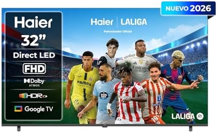 K85 Full HD 32" H32K85GFX, Smart TV con Google TV, Chromecast, Dolby Audio, HDR10, Bluetooth 5.1, USB 2.0 x 2, DBX TV, HDMI 2.1 x 4 [2026]