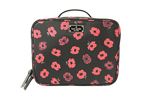 Kate Spade New York Large Wilson Road Martie Travel Cosmetic Case Bag (Black Multi)