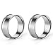 COTTVOTT 2pcs Surgical Stainless Steel Flesh Tunnels Double Flare Ear Plugs Expanders 7/8