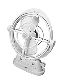 Caframo Sirocco II. Ventilador montado. Flujo de aire 360. Ultra silencioso, compatible con 12 24 V. Blanco., S