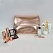 Lily England Makeup Bag Organizer - Large Wash Bag with Compartments for Women, Rose Gold