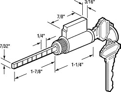 Prime-Line E 2104 1-7/8 In. Brass Housing with