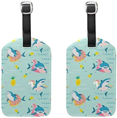 新作製品 世界最高品質人気 激安超特価 B0zv6brn ゲーム サメ荷物タグ2ピースポータブルアドレス名タグホルダー識別子ラベルチェックカード旅行バッグスーツケース 腕時計 おもちゃ 100 品質保証 正規品送料無料