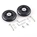 F-ber Suitcase Luggage Wheels Replacement Kit OD40/45/50/54/60/64mm Wheels ABEC 608zz Skate Inline Outdoor Skate Replacement Wheels Multiple Sizes, Set of (2) Wheels