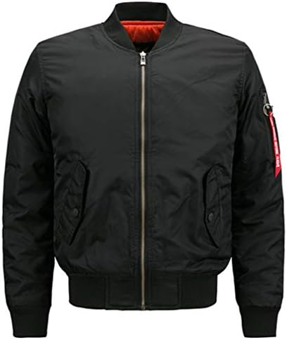 Cresay Men's Sportswear Bomber Jackets Blouson Coats Thick Outwear