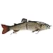 Shelt's Fishing Multi-Jointed Bass Musky Pike Trout S-Glide Slow Sinking Swimbait Hard Lures 7
