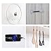 Adhesive Hooks Utility Hooks - 12 Packs 22lbs Heavy Duty Wall Hooks Waterproof Reusable Seamless Sticky Hook for Bathroom Kitchen Wall Door Ceiling and More Transparent DEWANG Command Hooks Heavy Duty
