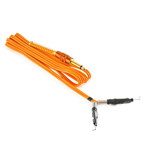 AmeriVolt Tattoo Machine 6 ft. Silicone Rubber Clip Cord - Orange