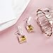 ONEYIM Funny Goldfish Earrings,Water Bag Shape Dangle Hook Earrings Charm Jewelry Gift Earrings for Women Girls-2 Pairs(One Red& One Yellow)