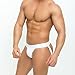 Taddlee Sexy Low-Rise Jock Strap Men Stretch Briefs Thong Underwear Pouch Gay (M, White)