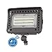 SZGMJIA 60W LED Flood Light With Knuckle, Dusk to Dawn Outdoor, Ultra Brightness Daylight 7800lm 300W Equivalent, Waterproof Security for Yard Garden Playground