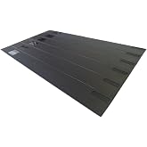 19" Black EZIBLANK Blanking Panels | 10 Sheets of 6RU Panels Per Box | 10-pack 6RU panels (60RU) Tool-free snap-in installation Patented design fits custom RU Flame-retardant plastic