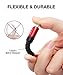 JSAUX Micro USB Cable for Android, (2-Pack 6.6FT) Micro USB Android Charger Cable Nylon Braided Cord Compatible with Galaxy S7 S6 J7 Edge Note 5, Kindle. MP3 and More-Red