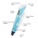 3D Printing Pen, IVSO® Intelligent 3D Printing Pen ABS Fibrous Material and Power Supply with Temperature Display for Drawing and Doodle Model Making Arts & Crafts Drawing. (Green)