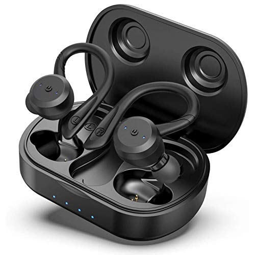HolyHigh Wireless Earbuds Bluetooth IPX7 Waterproof, True Wireless  Headphones 26H Long Playtime with Charg