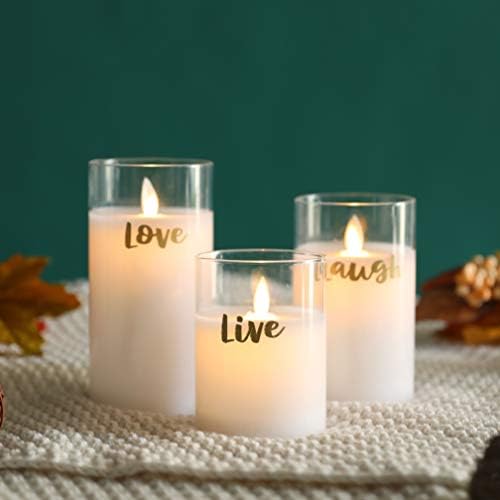 Jhy Design 3個入り Led キャンドルライト 10 12 15cm 高 Ledろうそく 揺れる 電池式 6時間の自動消灯タイマー ロウソク バレンタインデー 雰囲気ライト 結婚式 誕生日 プレゼント 室内 室外 飾り 暖色光