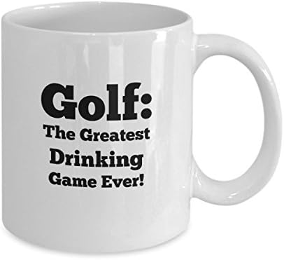 Funny Golf Mugs - Golf: The Best Drinking Game Ever - 11oz Sarcastic, Humorous, Ceramic Cups For Golfers Of Any Handicap - Fore!
